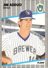 1989 Fleer Jim Adduci #176