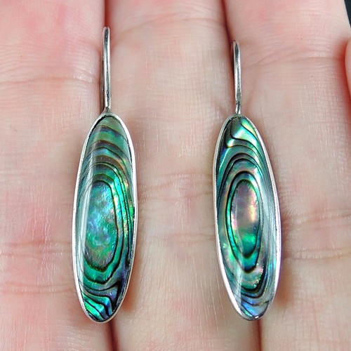 Ciondolo Argento 925 Con Conchiglia Abalone – Gioiello Artigianale In Filigrana, Lunghezza 3 Cm