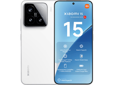 Aussteller ~ Xiaomi 15 512 GB White Dual SIM Smartphone Handy Mobiltelefon