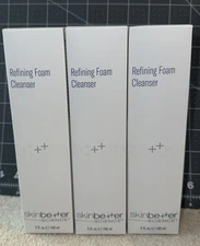 SKINBETTER Science 3 Pack Refining Foam Cleanser 5 oz 148 ML BRAND NIB
