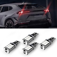 4PCS T15 4014 45SMD LED Reverse Lights, Super Bright 6500K Red Brak Color: Red