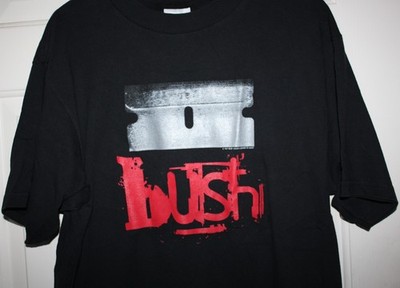 Vintage Bush Razorblade Suitcase T-Shirt Concert Tee 1997 Tultex Size L Tag