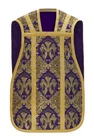 Purple Violet Roman Fiddleback Chasuble with stole "Angels" Vestment R0F60