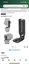 DSLR Camera L Bracket Vertical Horizontal Switching Tripod Quick Release Plate