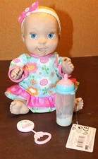 WORKS! Luva Bella Mealtime Magic MIA Interactive Feeding Baby Doll Spin Master