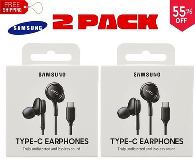 2 packs Samsung S24 Ultra Type-C Headphones Headset EarBuds Earphones by AKG New
