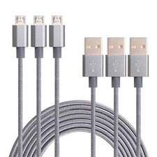 Type: Android,Color: Silver - 3 To Tango Apple Or Android Charging Cables 3ft-6f
