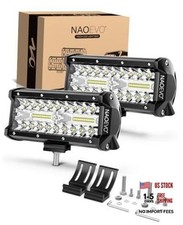 7 Inch LED Light Bar, 240W 24,000LM LED Pods/Off Road/Fog/Driving Lights White