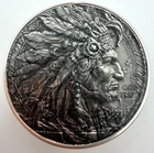 Native American Indian - American Silver Eagle 1oz .999 Silver Dollar Coin