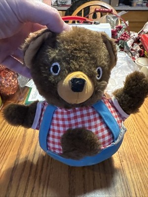 Vintage Fisher Price Roly Poly Musical Chime Teddy Bear Cuddly Cub Chime Bear