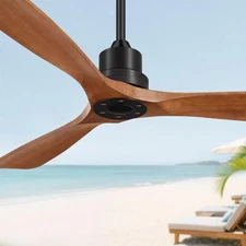 52 Inch Ceiling Fans Without Lights, Outdoor Ceiling Fan No Light with Remote...