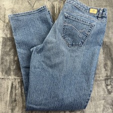 Bandolino Mandie Straight Leg Womens Size 14 Medium Wash Blue Denim Jeans