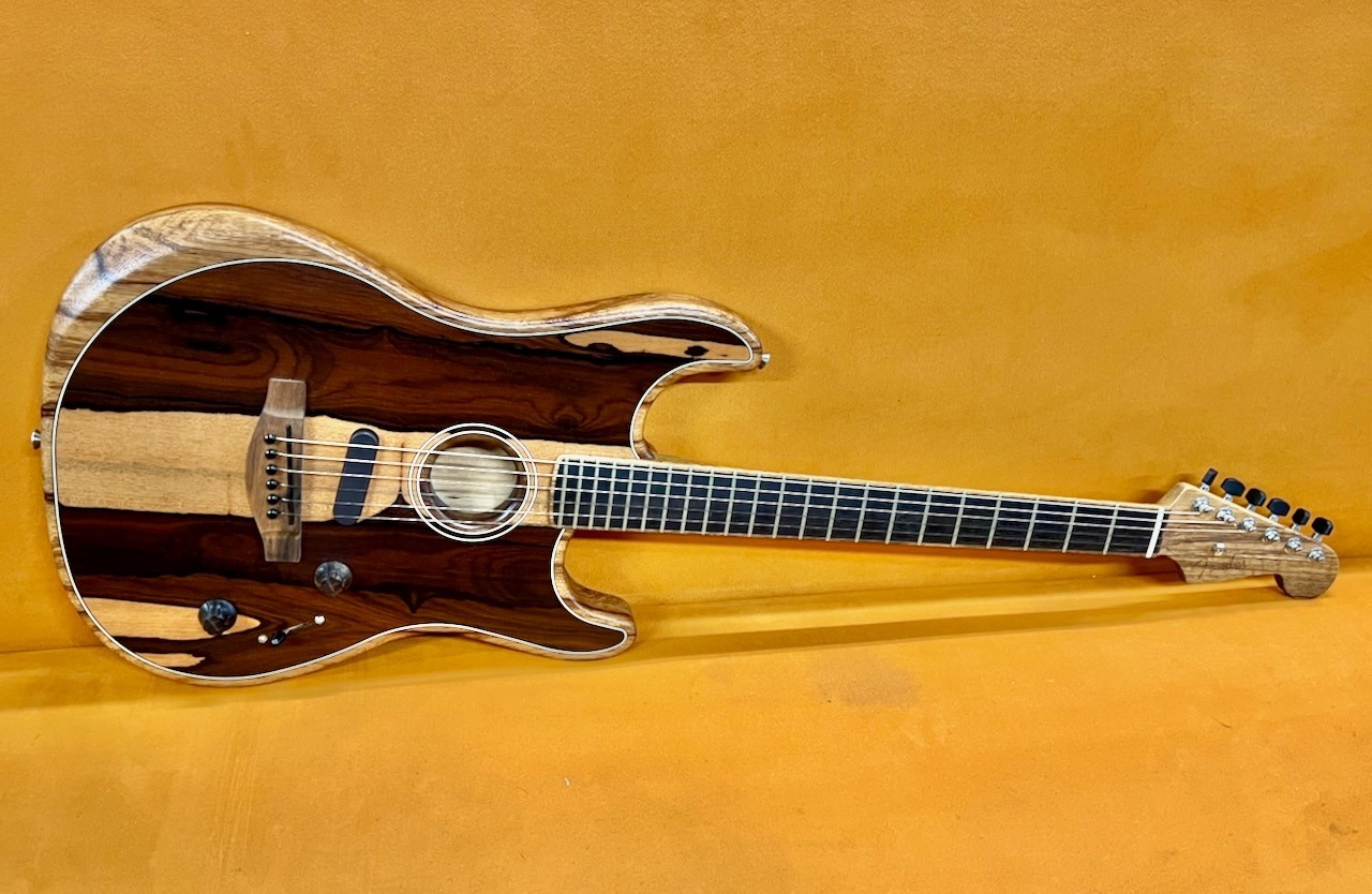 In Store American Acoustasonic Stratocaster, Ebony Fingerboard, Ziricote, LTD ED