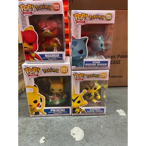 Funko Pop Pokemon Pikachu Magmar Ivysaur Electabuzz