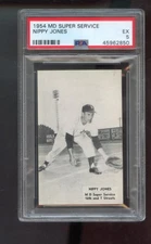 1954 MD M D Super Service Sacramento Solons Nippy Jones PSA 5 Graded Card