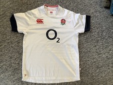 ENGLAND RUGBY UNION SHIRT CANTERBURY HOME 2013-2014 JERSEY MENS XL OFFICIAL