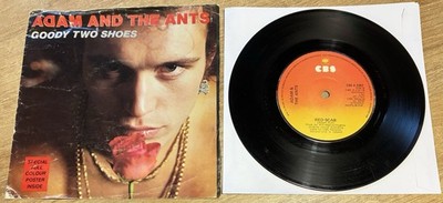 Adam And The Ants - Goody Two Shoes 7  Irish Pressing Record And Poster
