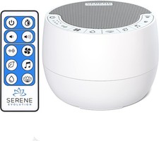 Serene Evolution White Noise Sound Machine with Remote Control - 70 Sound Opt...