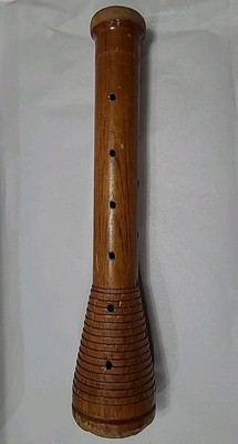 Vintage Wood Industrial Factory Sewing Thread Spindle Spool 12'' Beehive Bobbin 