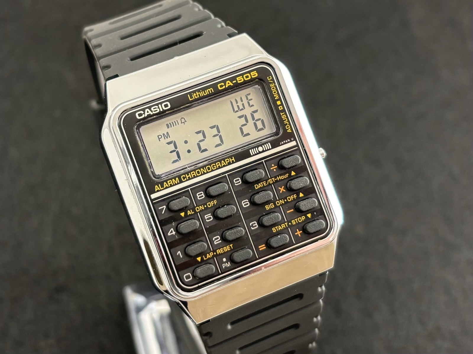 Vintage Casio CA-505 Calculator Watch Module 437 Made In Japan