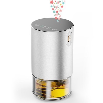AIRNASA Waterless Essential Oil Diffuser Rechargeable Home Car Silver