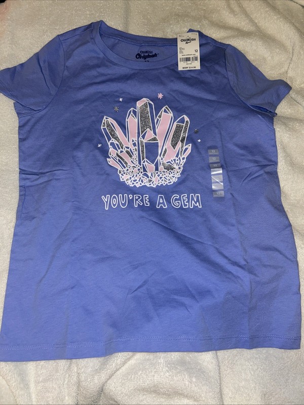 NWT Oshkosh B’Gosh Girls Tshirt Size 12 You’re A Gem