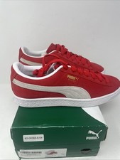 PUMA Suede Classic Xxi Lace Up Youth Boys Size 6.5 Red Sneakers Shoes NWOB