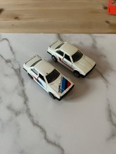 Majorette 2x BMW 325i Play Worn Conditon Loose Models White In Colour