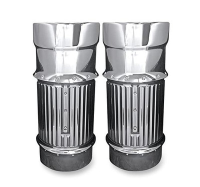 Covingtons C1114-C Dimpled Fork Bellows - Chrome
