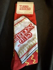 Cup Noodles Crew Socks Bundle NWT Funny Food Gift Ramen Noodle Soup 2 Pair Set
