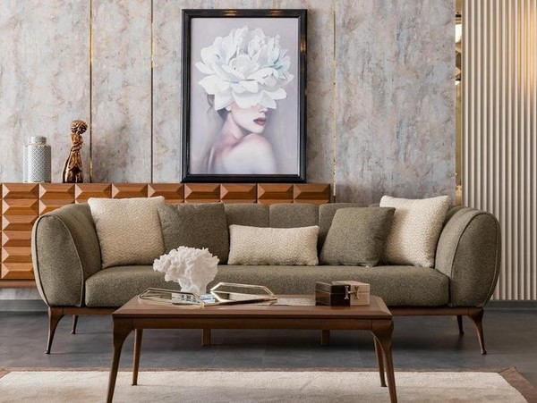 3Er Couch 3 Sitzer Sofa Dreisitzer Polstersofa Sofa GrüN Wohnzimmer-image
