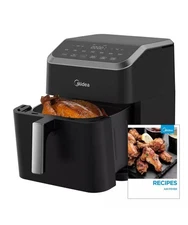 Midea 7.8 Qt. HeatXpress Black Digital Air Fryer with 9-in-1 versatile options