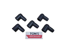 5 pack 90 angle spark plug wire rubber boots for socket distributor caps 7-8mm