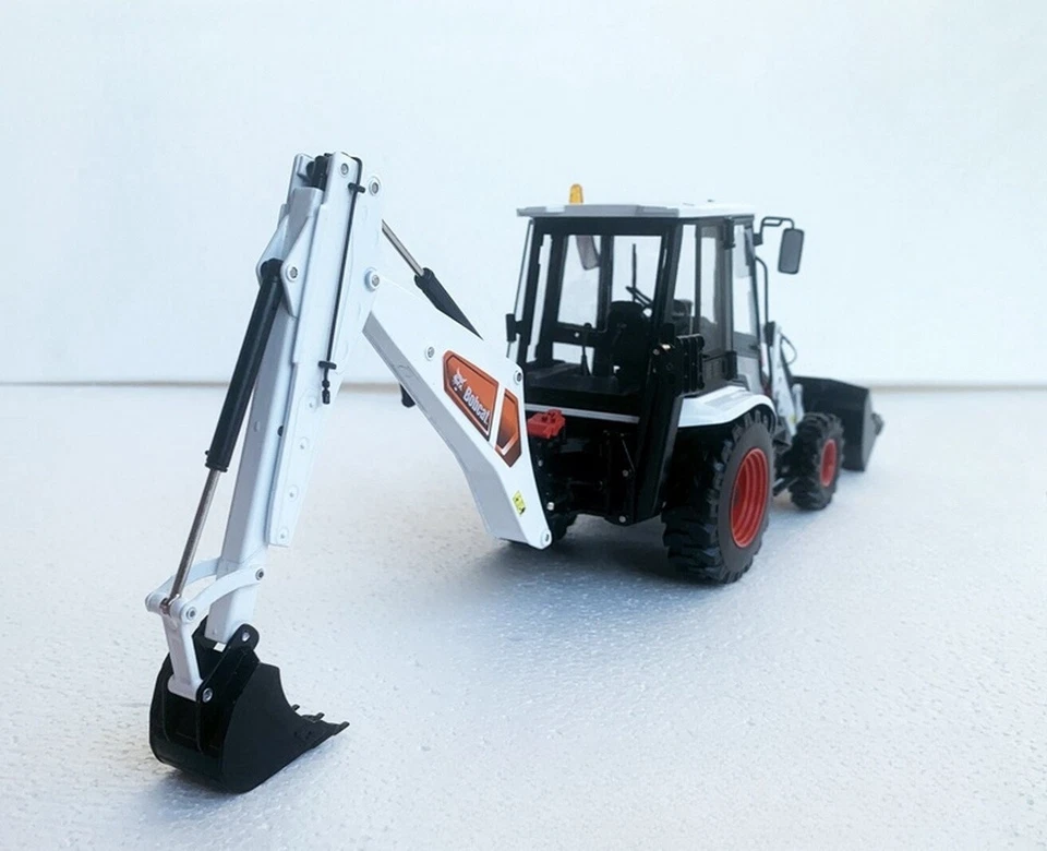 1/25 Scale Bobcat B760 Backhoe Loader Diecast Model Toy Collection Gift - Image 4 of 4