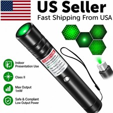 Green Presentation Laser Pointer Pen 1mW Class II Rechargeable Office Pointer