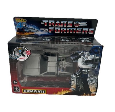 Hasbro Transformers Back to the Future 40th Anniversary Gigawatt Delorean New