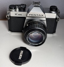 Pentax K1000 35mm SLR Film Camera 50mm w/ Pentax-M f/1.4 Lens Excellent Mint 