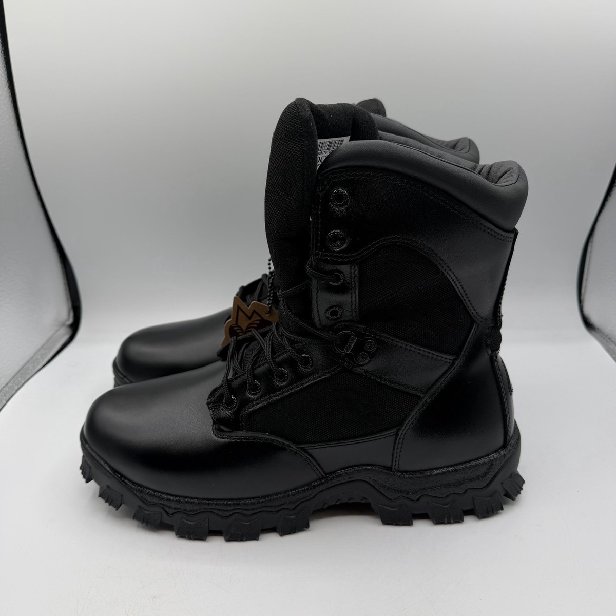 Rocky Alpha Force Boots Mens Sz 11 W Black Leather Work  display picture 1