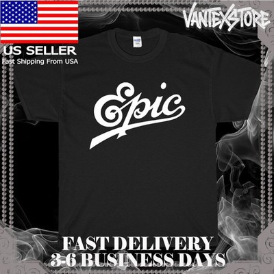 NEW SHIRT EPIC RECORDS LOGO MEN'S T-SHIRT FUNNY AMERICAN USA SIZE S-5XL