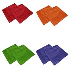 Coppia federe cuscini DIVANI 50x50 cm Cotone VARI COLORI Tinta Unita Pillow case