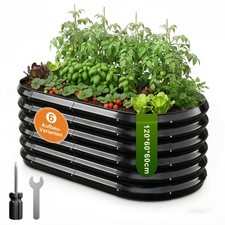 Hochbeet Gemüsebeet Metall Pflanzbeet Kartoffel-Blumentopf Rahmen Garten Beet