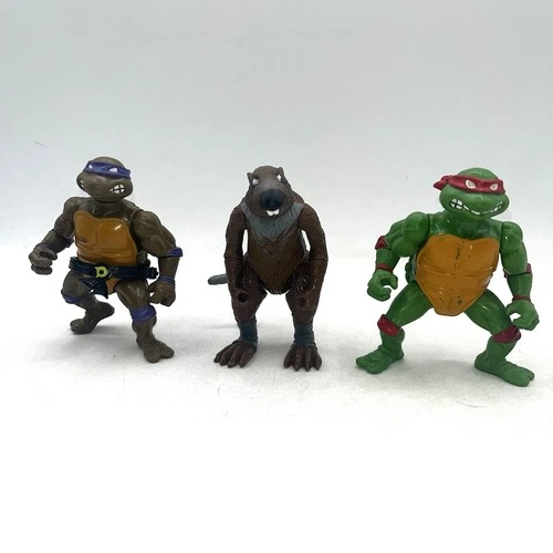 Vintage TMNT Teenage Mutant Ninja Turtles Playmates Action Figure Lot