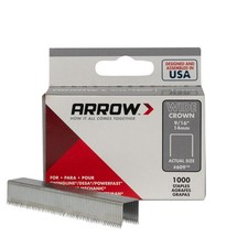 Arrow Fastener 60930 9/16" Wide Crown Heavy Duty Staples, 1,000-Count