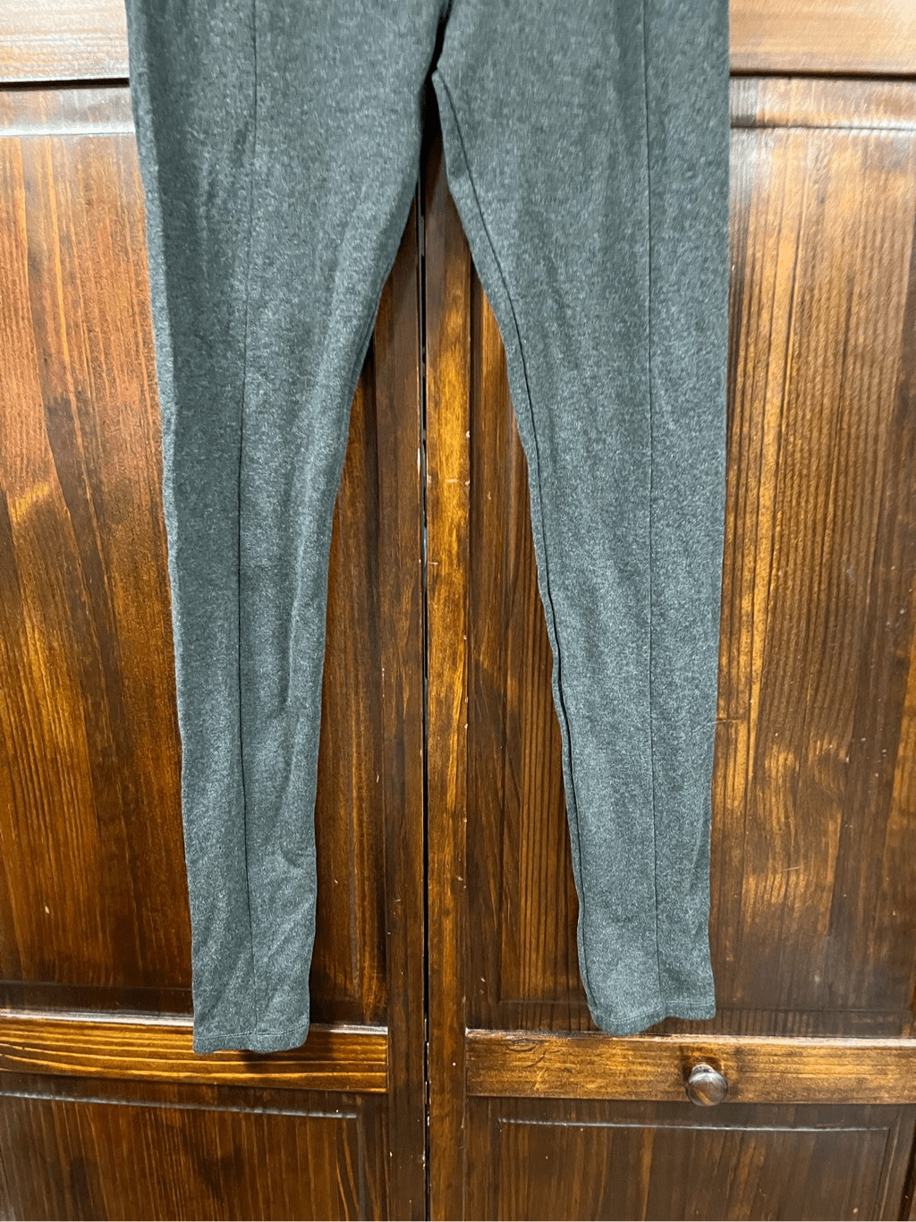 Zara Basic gray leggings with elastic waistband s… - image 2