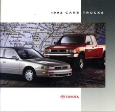 Folleto del concesionario de autos y camionetas Toyota 1992