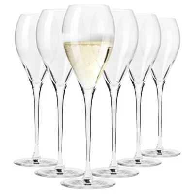 Krosno Divine Bicchieri per Prosecco Champagne | Set 6 | 240 ml | Lavastoviglie