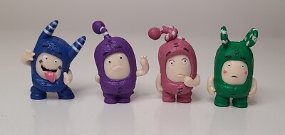 Oddbods Cartoon Game Doll Action Figure Set Of 4