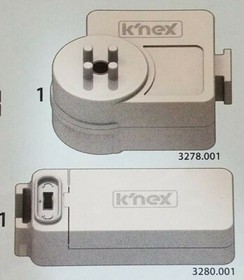 NEW K'NEX Gray Motor Battery Powered 2 Piece Jeep Wrangler Parts Silver KNEX