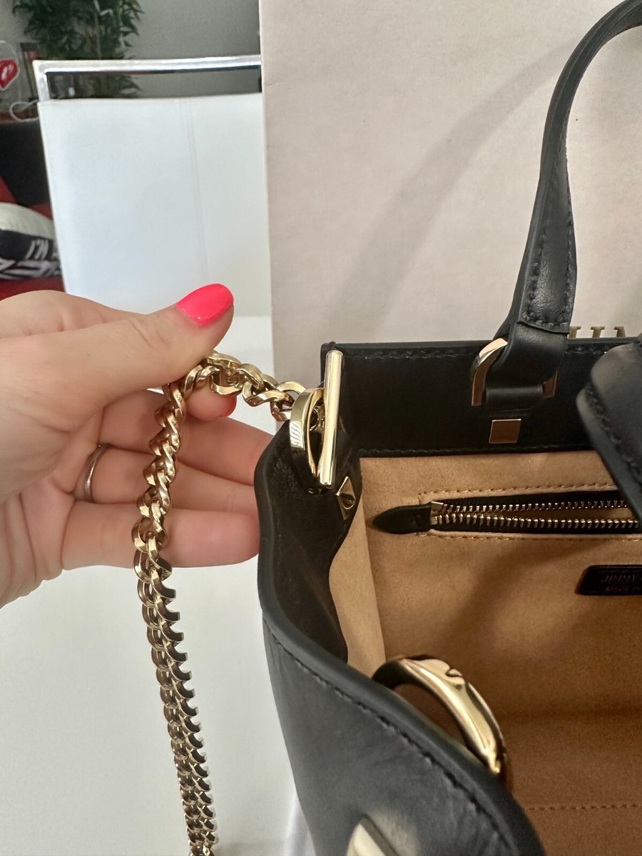 Jimmy Choo Varenne Tote Bag SMALL Black | eBay Jimmy Choo Varenne Tote Bag SMALL Black | eBay