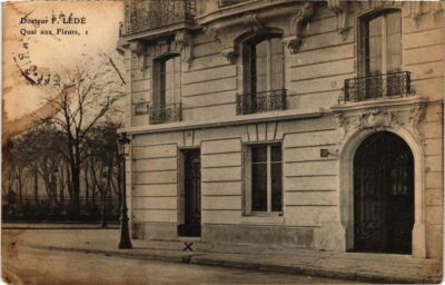 CPA PARIS 4e 1, Quai aux Fleurs Docteur F. LEDE (1247002)